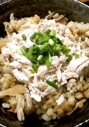 もち麦・押し麦で♫中華風★鶏めし-レシピのメイン写真