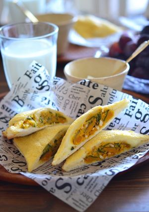かぼちゃサラダとチーズのホットサンド-レシピのメイン写真