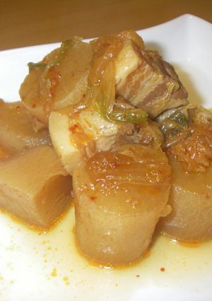うまっ☆大根と豚バラのキムチ煮-レシピのメイン写真