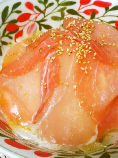 簡単!生ハムと玉ねぎのサラダと生姜ドレ♪-レシピのメイン写真