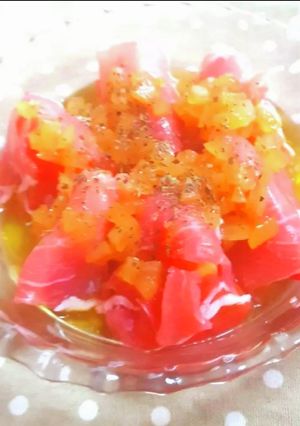 トマトの生ハム巻き✿玉ねぎドレッシング-レシピのメイン写真