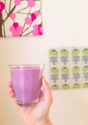 朝食に♪ブルーベリースムージー-レシピのメイン写真