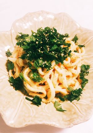 ５分で簡単♪たらこ紫蘇のっけうどん-レシピのメイン写真