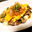豚肉ゴーヤチャンプルとろっと卵のせ