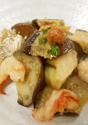 めっけもん♪簡単！なすの梅バター炒め-レシピのメイン写真