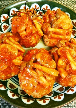 Wカレーで旨っ♡トマトカレー煮込みバーグ-レシピのメイン写真