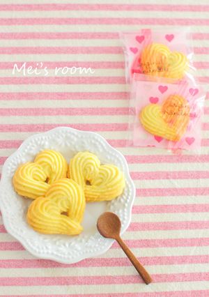 簡単サクサク☆ハートの絞り出しクッキー-レシピのメイン写真