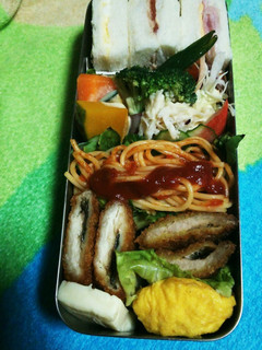 ある日の息子の弁当-レシピのメイン写真