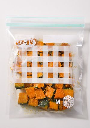 保存バッグ作り置き かぼちゃの煮物風-レシピのメイン写真