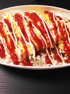納豆とキャベツのふんわり卵のせ♡-レシピのメイン写真