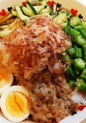 ちゃっと10分！冷製おろしネバうどん♡-レシピのメイン写真