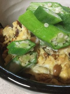 納豆オクラ丼-レシピのメイン写真