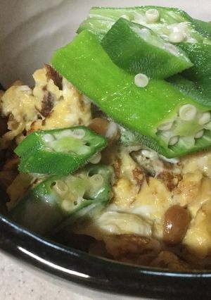 納豆オクラ丼-レシピのメイン写真