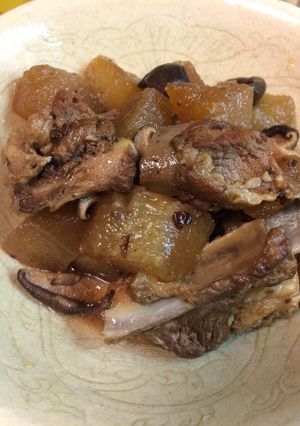 スペアリブと冬瓜の煮物〜やや中華風〜-レシピのメイン写真