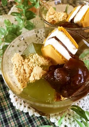 甘さ控えめ★ひんやり緑茶ゼリー-レシピのメイン写真