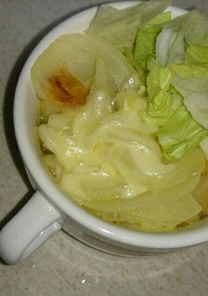 オニオン&レタスグラタンスープ-レシピのメイン写真