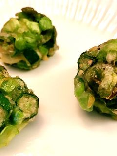 お弁当も☆枝豆とオクラで緑なかき揚げ-レシピのメイン写真