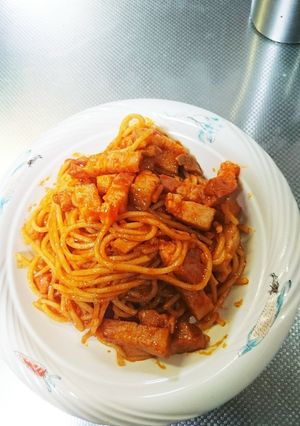 モチモチナポリタン-レシピのメイン写真