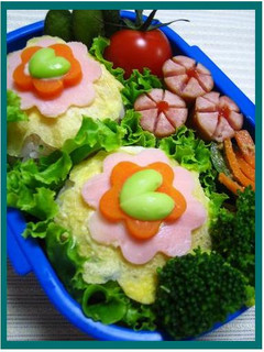キャラ弁♪お花♪-レシピのメイン写真