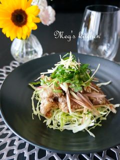 薬味で頂く牛唐揚げの甘酢ソース-レシピのメイン写真
