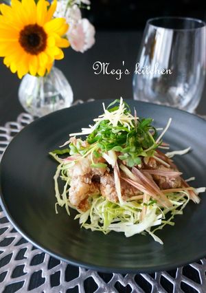 薬味で頂く牛唐揚げの甘酢ｿｰｽ-レシピのメイン写真