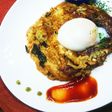 味噌汁と冷やご飯のリメイク焼きリゾット