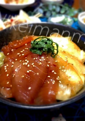 夕顔&マグロ漬け丼-レシピのメイン写真