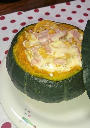 パンプキンカフェ名物 カボチャ麺-レシピのメイン写真