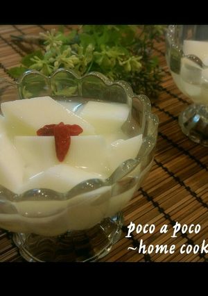 簡単♪つるりん杏仁豆腐風～♡-レシピのメイン写真