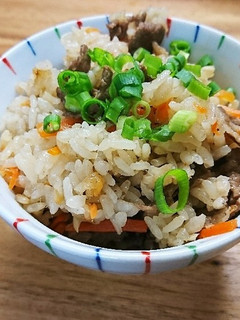 香りが最高*新生姜と牛肉の炊き込みご飯-レシピのメイン写真