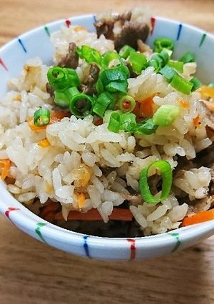 香りが最高＊新生姜と牛肉の炊き込みご飯-レシピのメイン写真