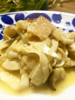 パスタ代わりにエリンギでカルボナーラ風-レシピのメイン写真