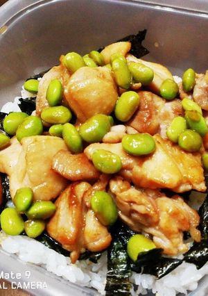 ★鶏肉と枝豆の照り焼き★-レシピのメイン写真