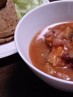 ミックスビーンズのトマトスープ♪-レシピのメイン写真