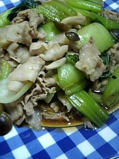チンゲン菜と豚肉のオイスター炒め-レシピのメイン写真