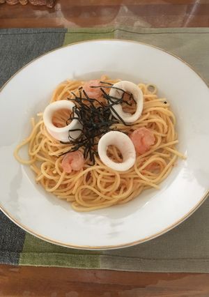 明太子スパゲティ-レシピのメイン写真