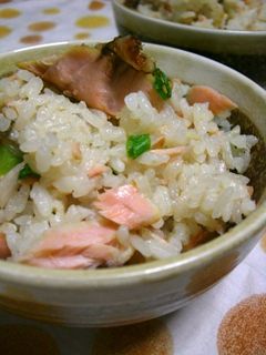 ♡豆乳で炊く!鮭の炊き込みご飯♡-レシピのメイン写真
