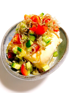 彩り野菜としらすの冷奴-レシピのメイン写真