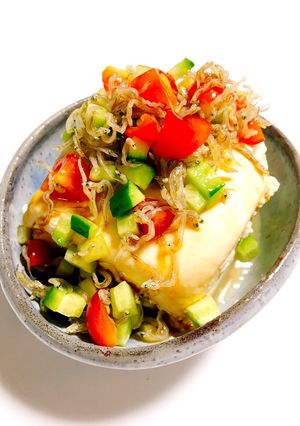 彩り野菜としらすの冷奴-レシピのメイン写真