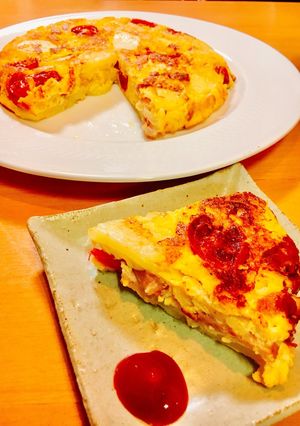 レンチンで時短！スパニッシュオムレツ-レシピのメイン写真