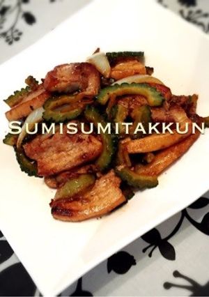 豚バラ肉とゴーヤのニンニク醤油炒め☆-レシピのメイン写真