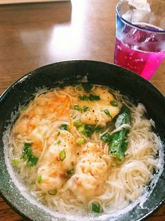余った素麺と天ぷらで☆おろしにゅうめん-レシピのメイン写真