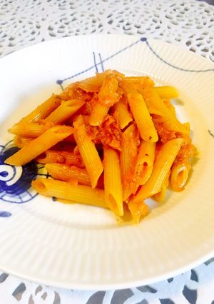 鶏そぼろアレンジ☆ラグーパスタ（ペンネ）-レシピのメイン写真