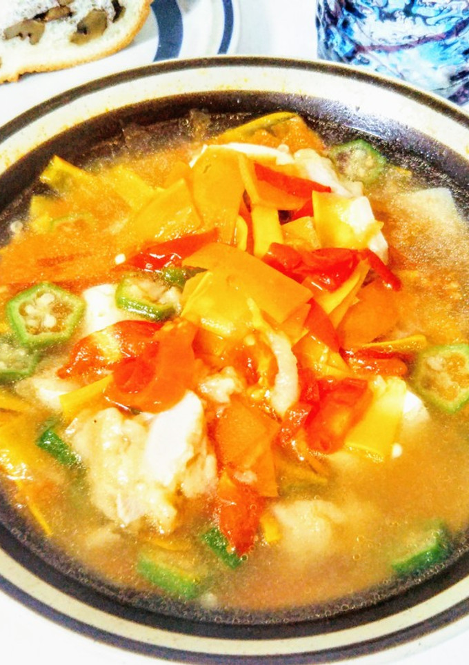 レンジで簡単5分☆残り物の唐揚げでスープ-レシピのメイン写真