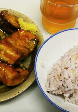 簡単♪高野豆腐の肉ｼｿ巻と茄子の甘酢あん-レシピのメイン写真