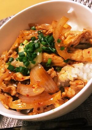 豚キムチ丼-レシピのメイン写真