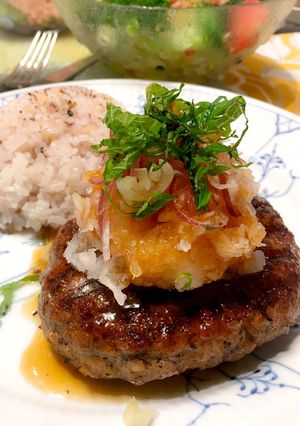 さっぱり！きのこ入り和風ハンバーグ-レシピのメイン写真