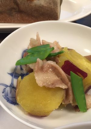 新さつまいもと豚肉-レシピのメイン写真