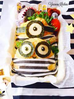 ミニオン オムライス弁当-レシピのメイン写真