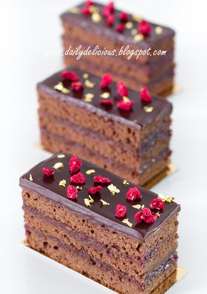 チョコレートラズベリー ケーキ-レシピのメイン写真